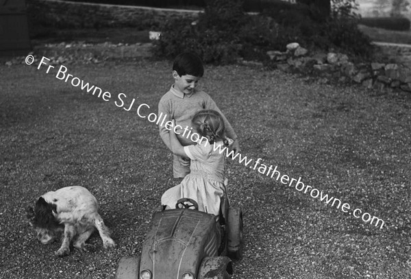 JOHN BICKFORD WITH ROCHE    PLAYING WITH TOY CAR